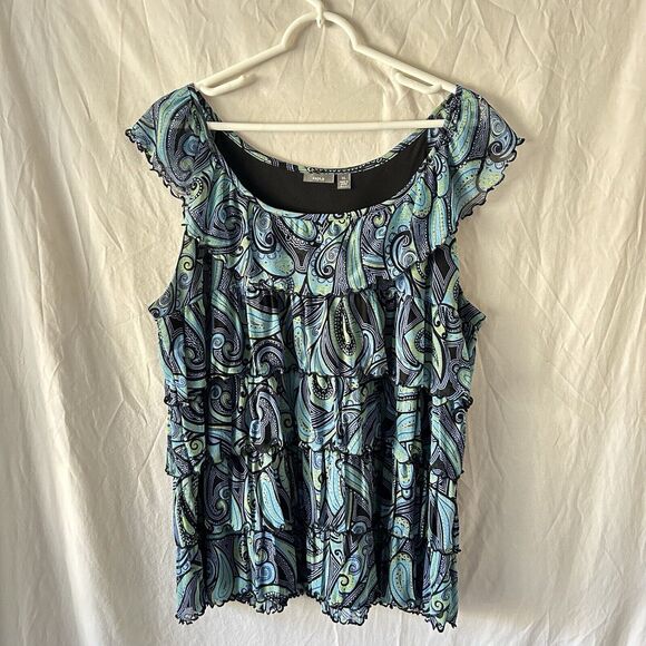 90s Vintage Whimsigoth Top XL Fairy Grunge Paisley Retro Mermaid Dark Romance - Picture 1 of 11